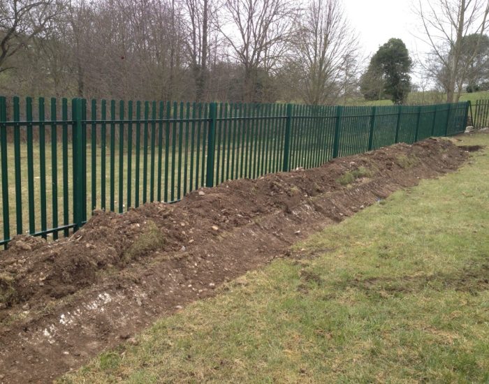 Palisade installation for the charity Good Food Matters, Croydon